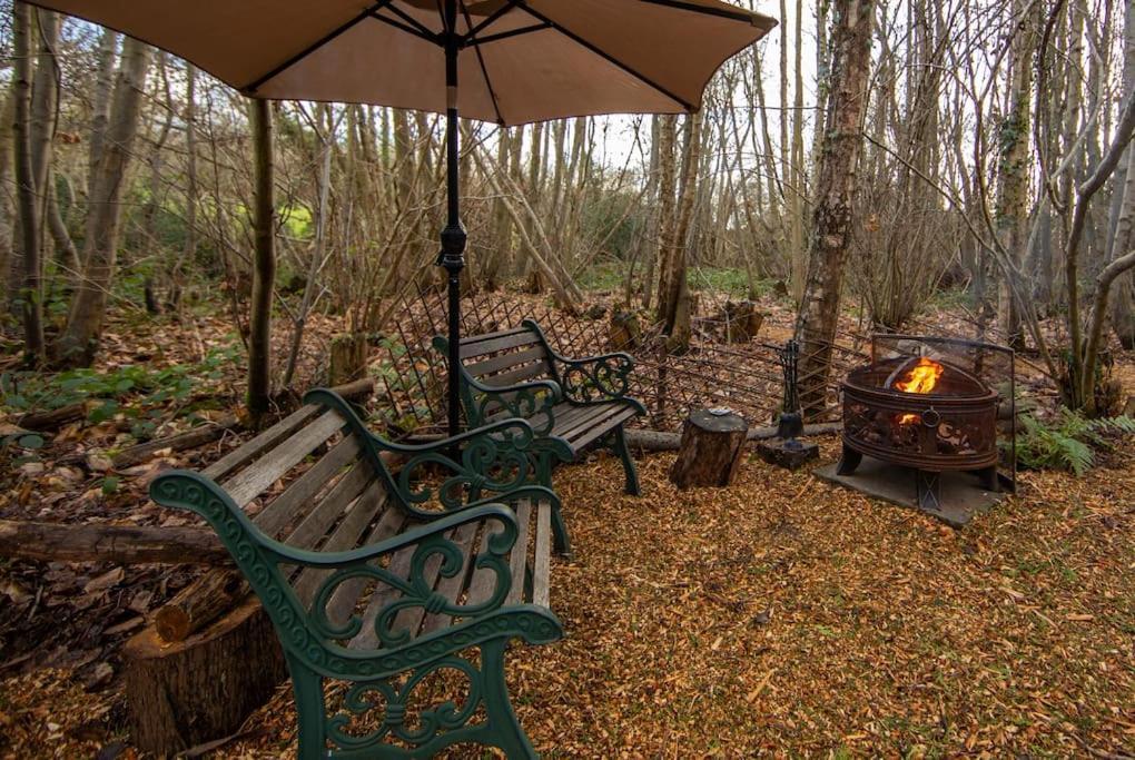 Cosy Woodland Romantic Retreat With Log Fires And Nature Sturry ภายนอก รูปภาพ